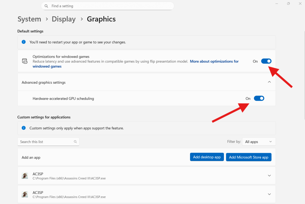 boost gaming performance on Windows