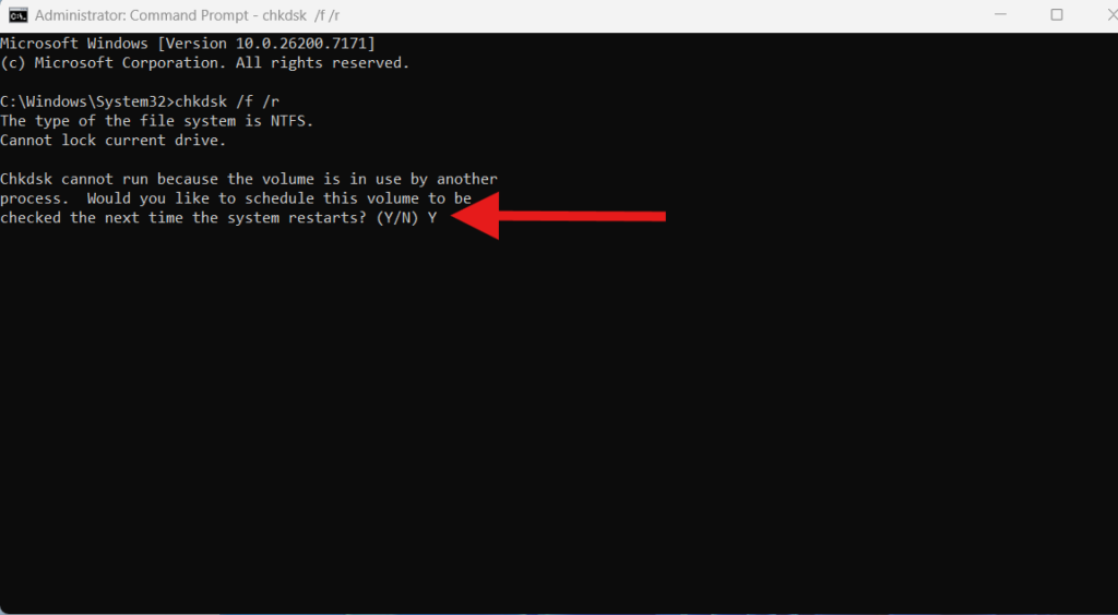 fix PC program files or disk issue