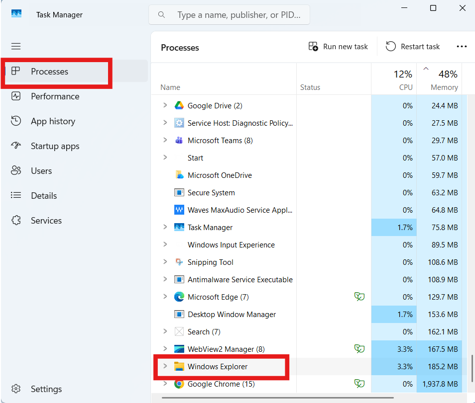 fix desktop icons not working