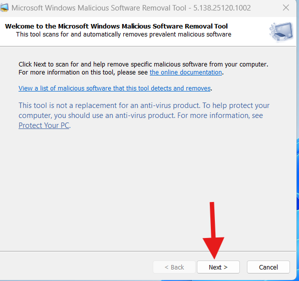 fix virus issue on Windows PC