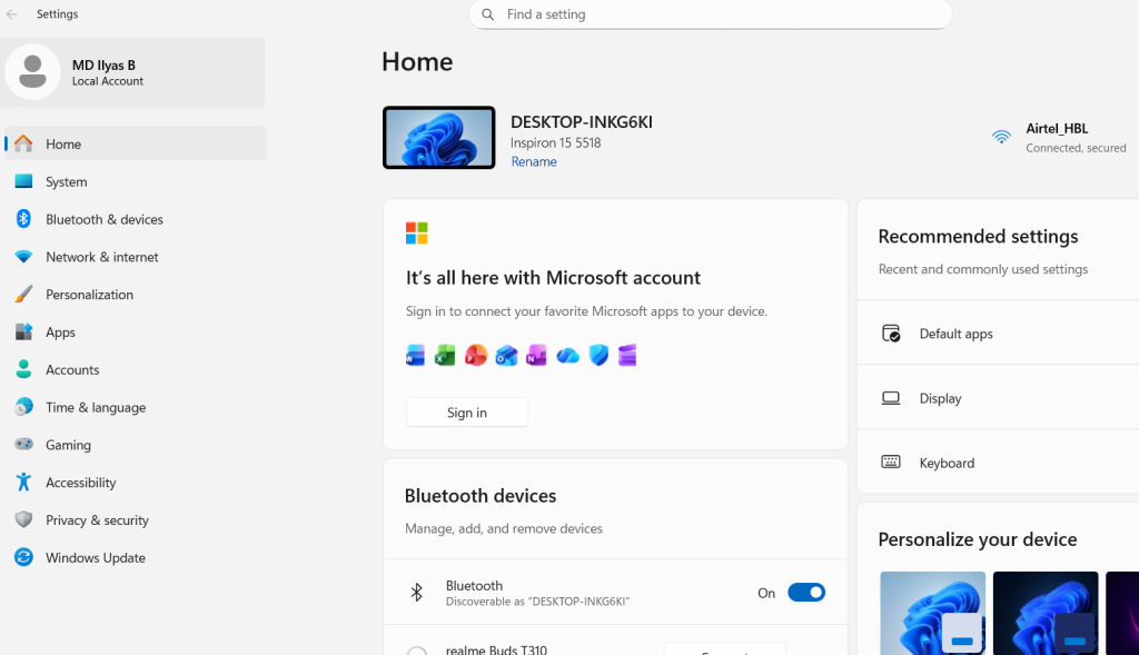 setup fingerprint password on Windows