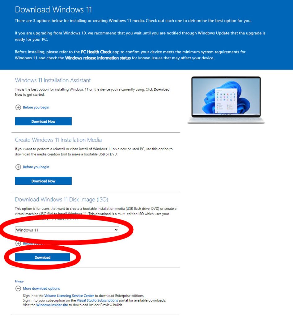 install windows 11 os