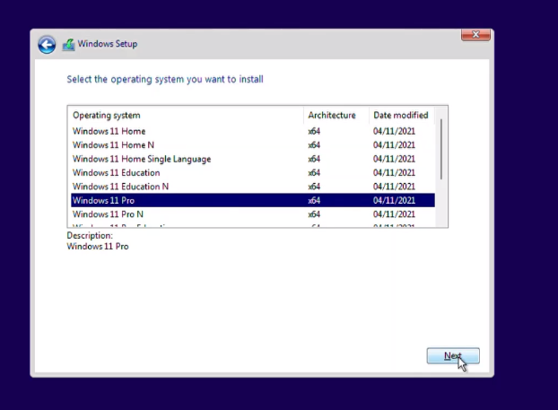 install windows 11 os