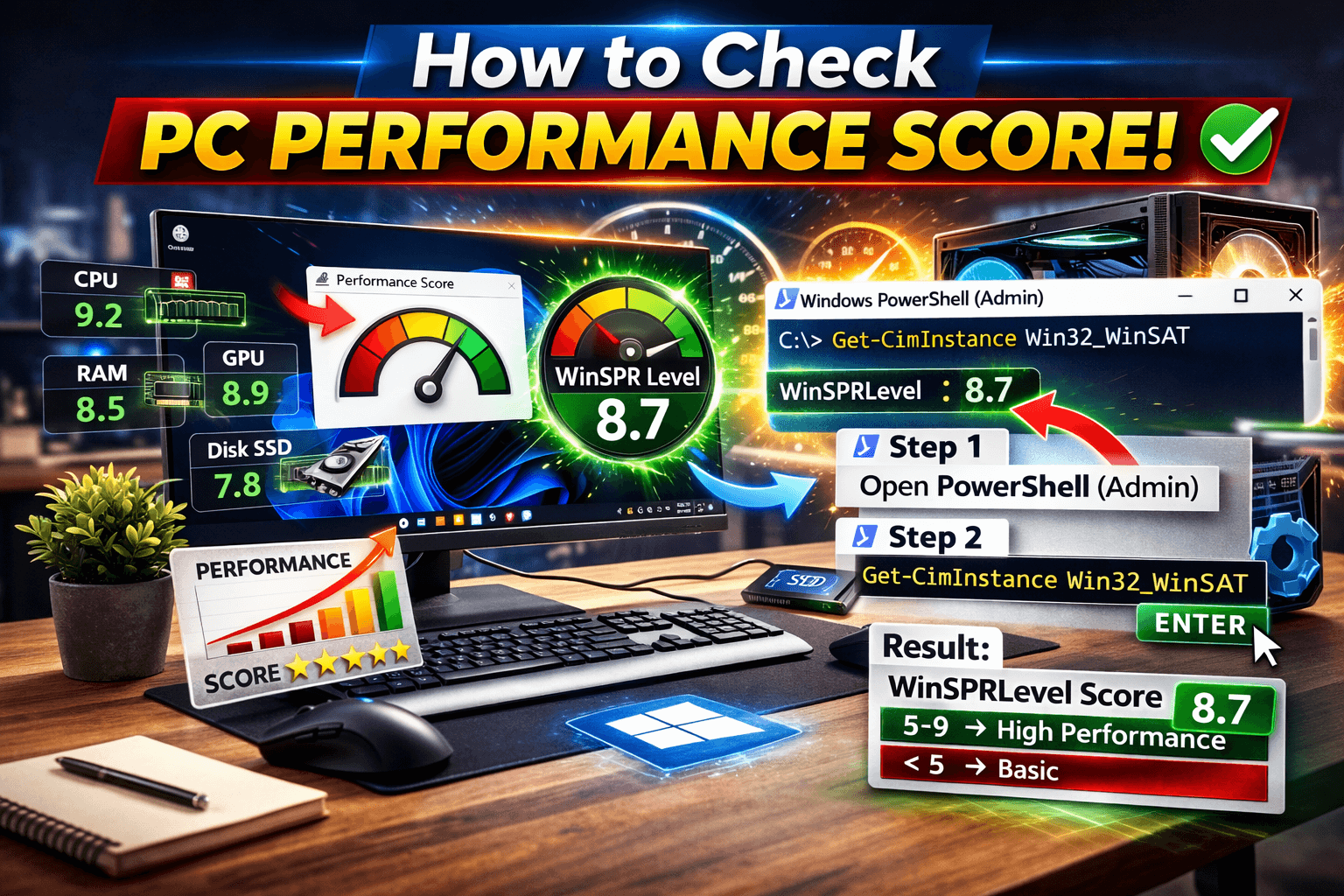 Run Pc Score How to Check PC Performance Score and Know If Your System Is Slow or ...