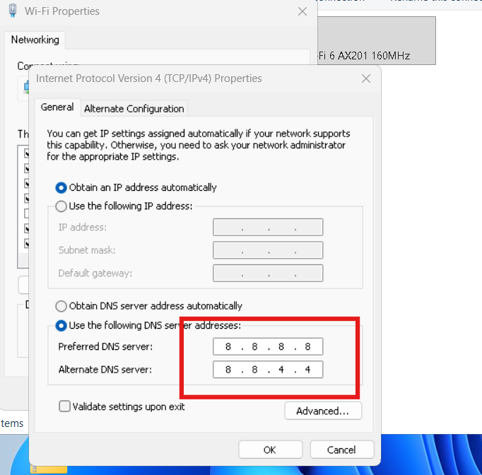 dns server not responding on windows pc