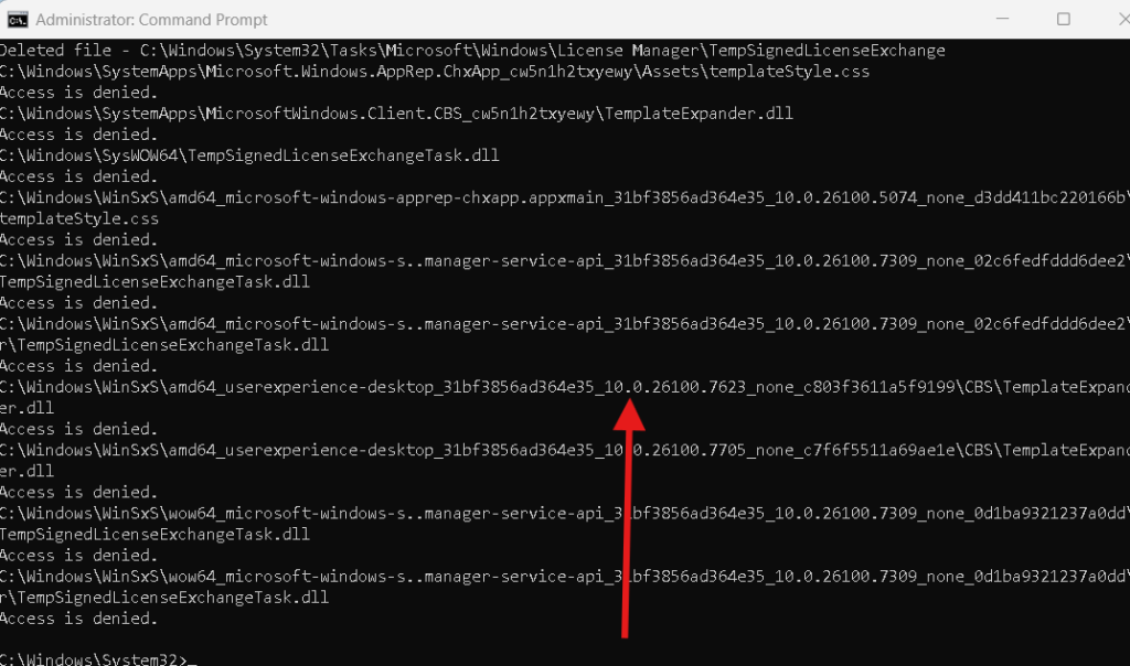powerful command prompt for c drive space issues